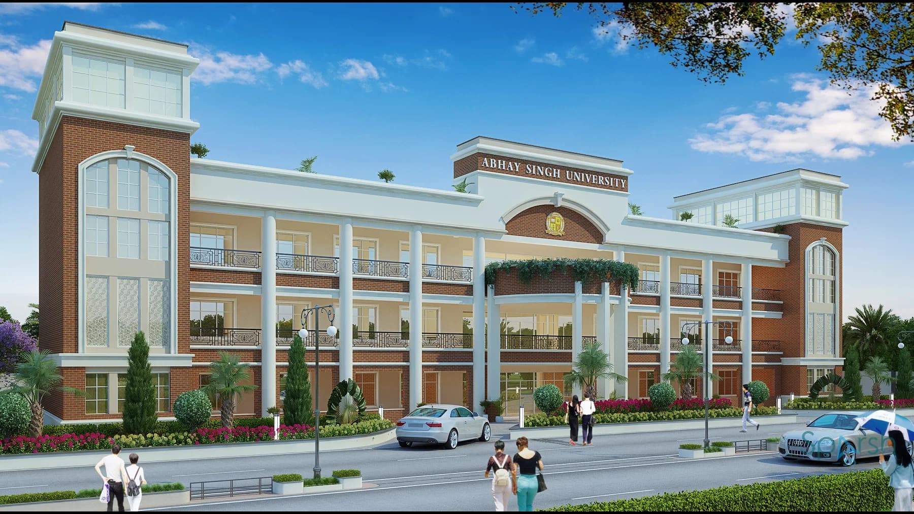 3D visualization of Abhay Singh University by Sparsh 3D Lucknow