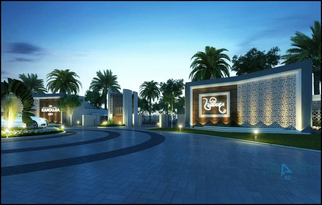 3D visualization of Abhinandan Resort Gate by Sparsh 3D Lucknow