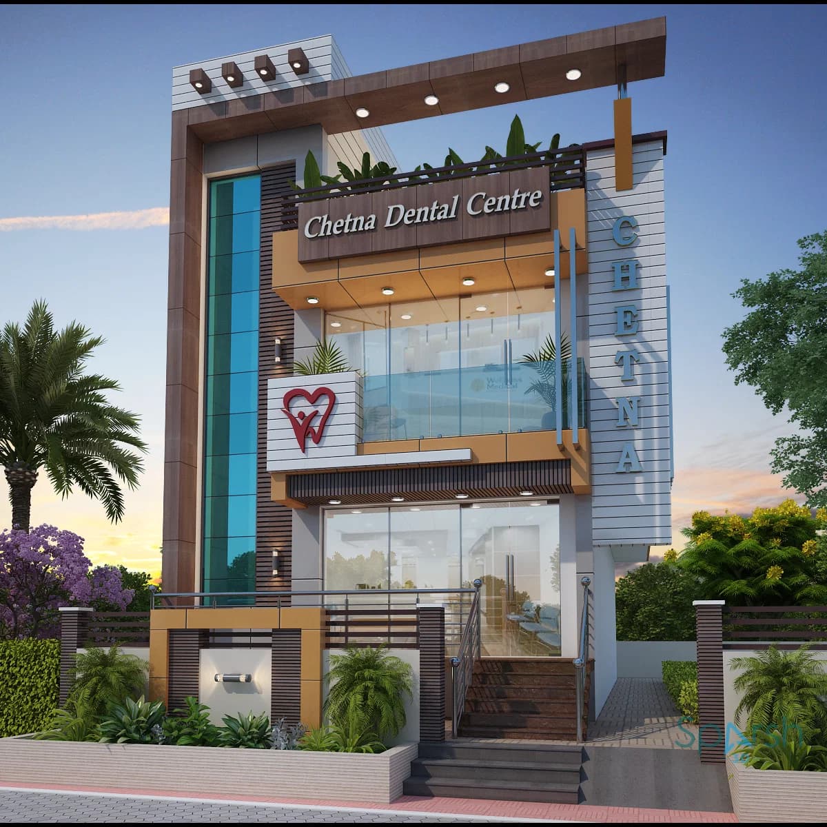 3D visualization of Chetna Dental Center by Sparsh 3D Lucknow