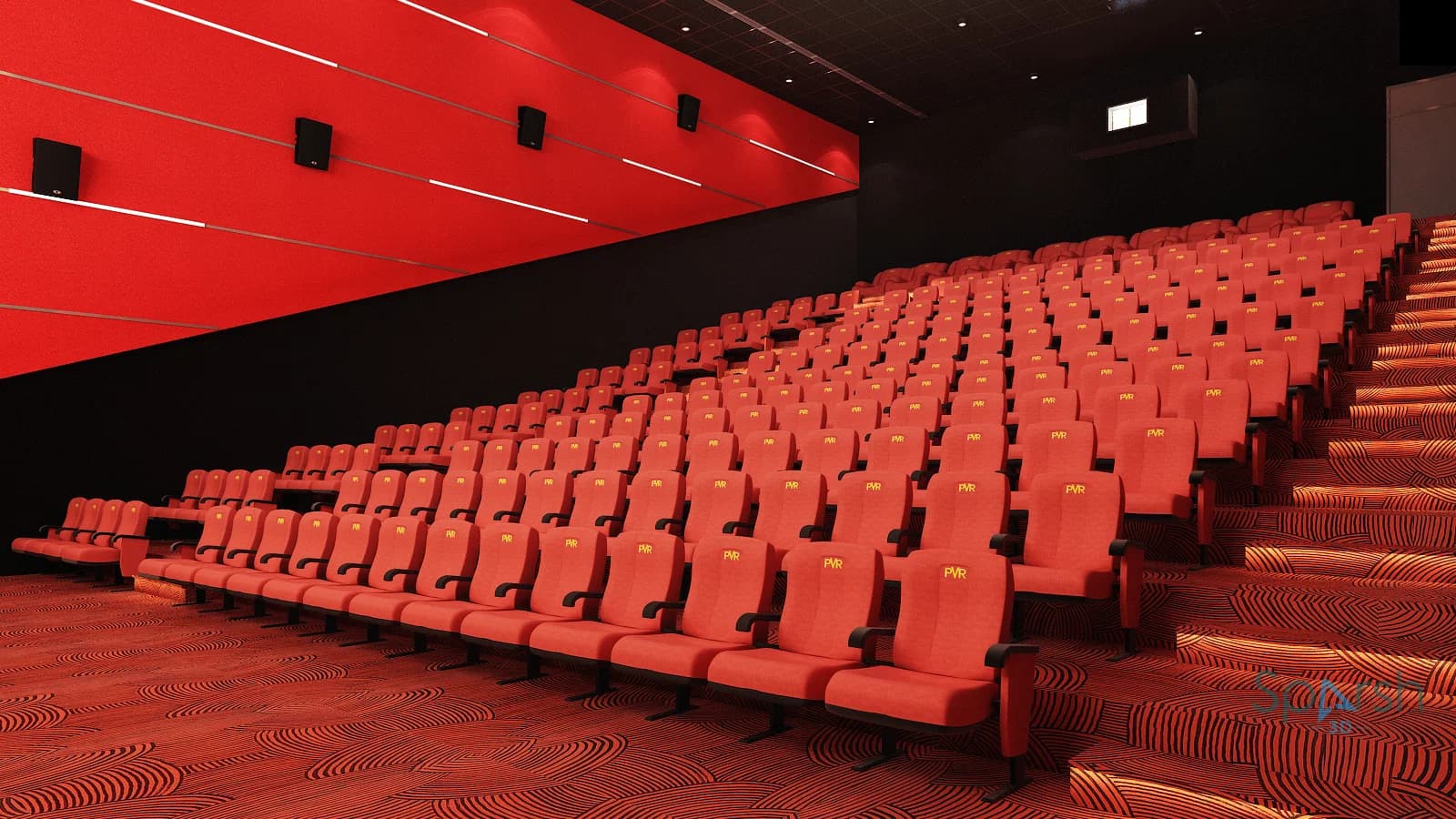 3D visualization of Cinema Audi by Sparsh 3D Lucknow