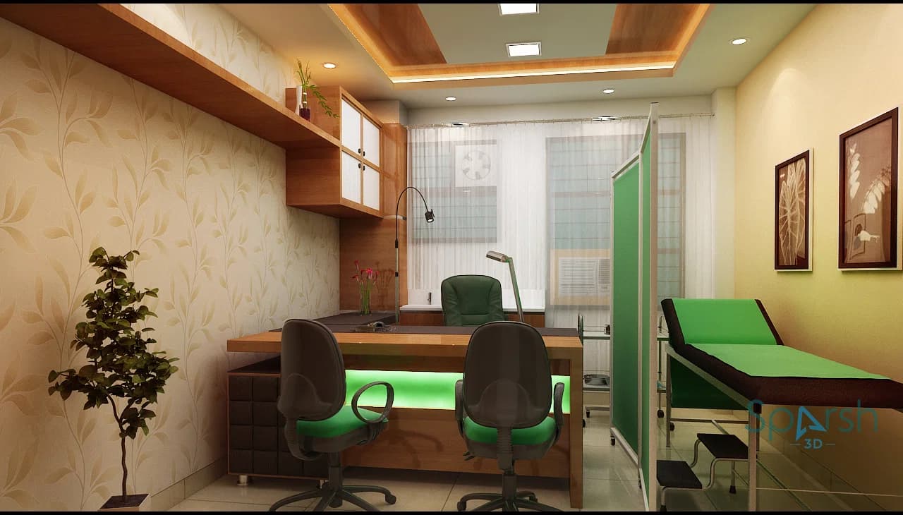 3D visualization of Clinic by Sparsh 3D Lucknow