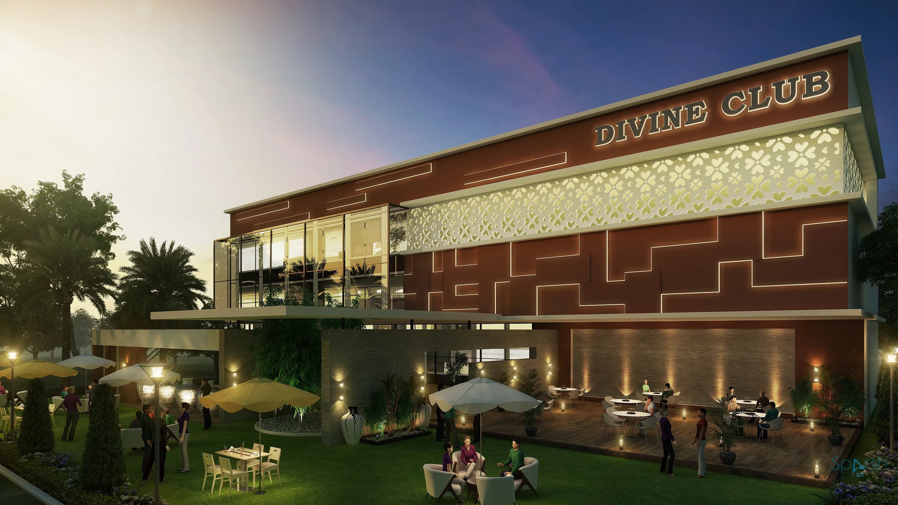 3D visualization of Club Innvolve by Sparsh 3D Lucknow