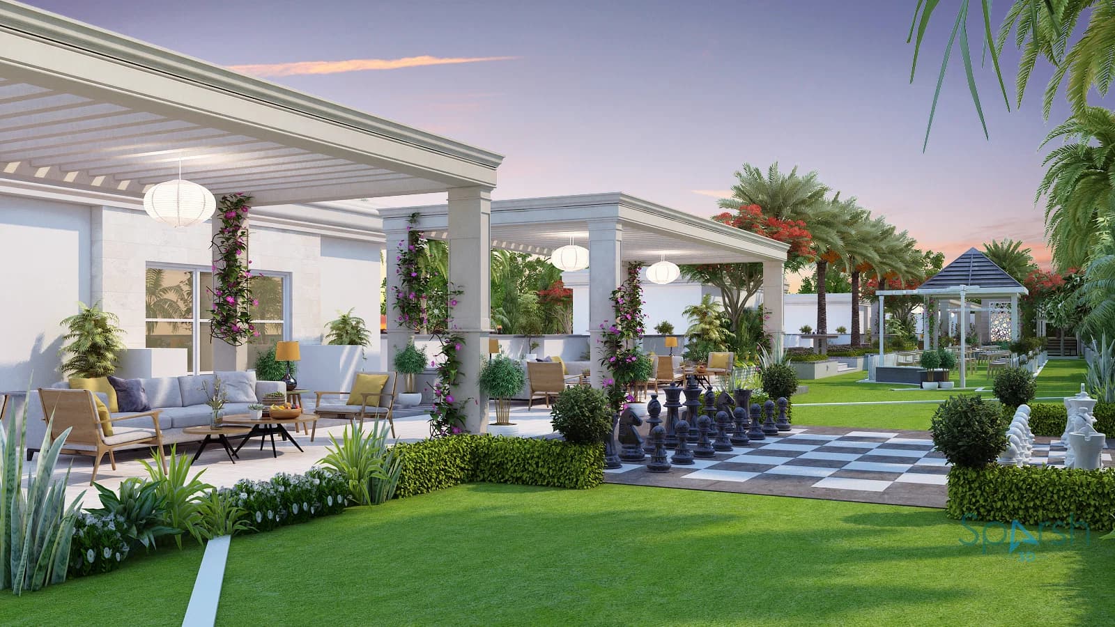 3D visualization of Cozy Sitting Area by Sparsh 3D Lucknow