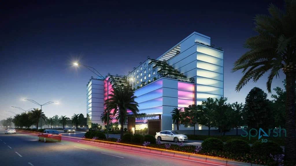 3D visualization of Cyber Height by Sparsh 3D Lucknow