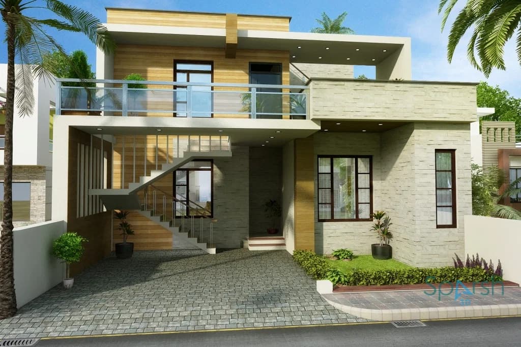 3D visualization of Dheeraj House by Sparsh 3D Lucknow