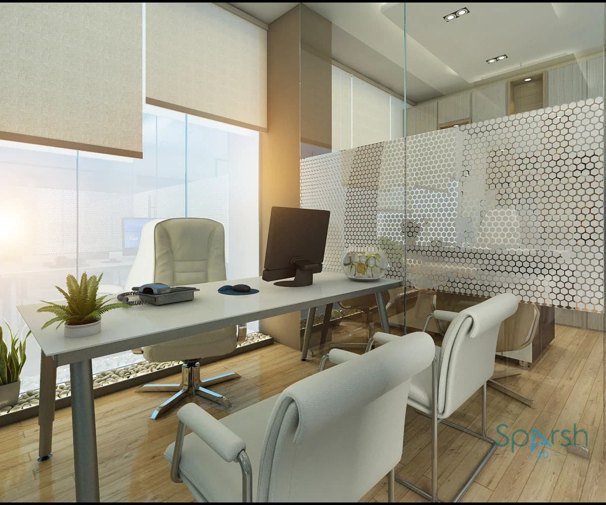 3D visualization of Director Cabin by Sparsh 3D Lucknow