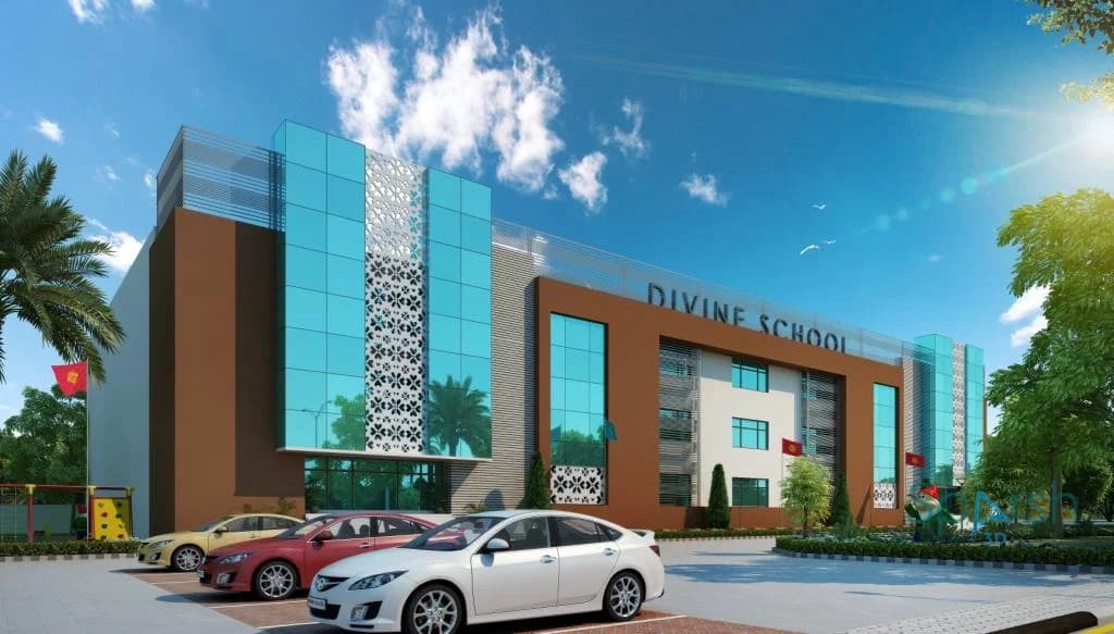 3D visualization of Divine School by Sparsh 3D Lucknow