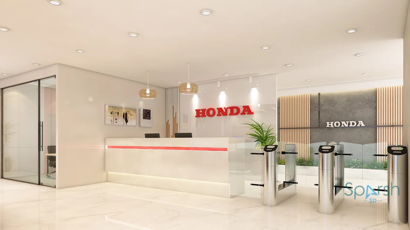 3D visualization of Honda Reception by Sparsh 3D Lucknow