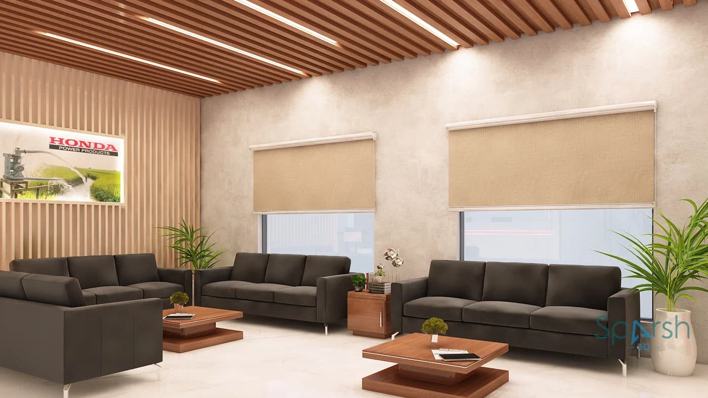 3D visualization of Honda Visitor Lounge by Sparsh 3D Lucknow