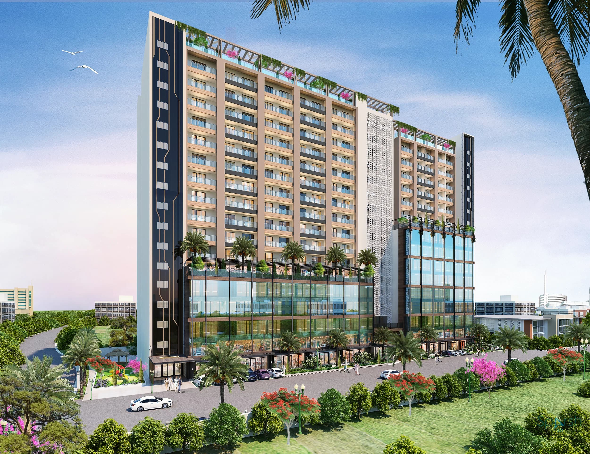 3D visualization of Imperial Avenue by Sparsh 3D Lucknow