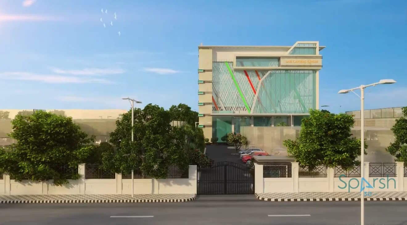 3D visualization of Lari Cardiac Center by Sparsh 3D Lucknow