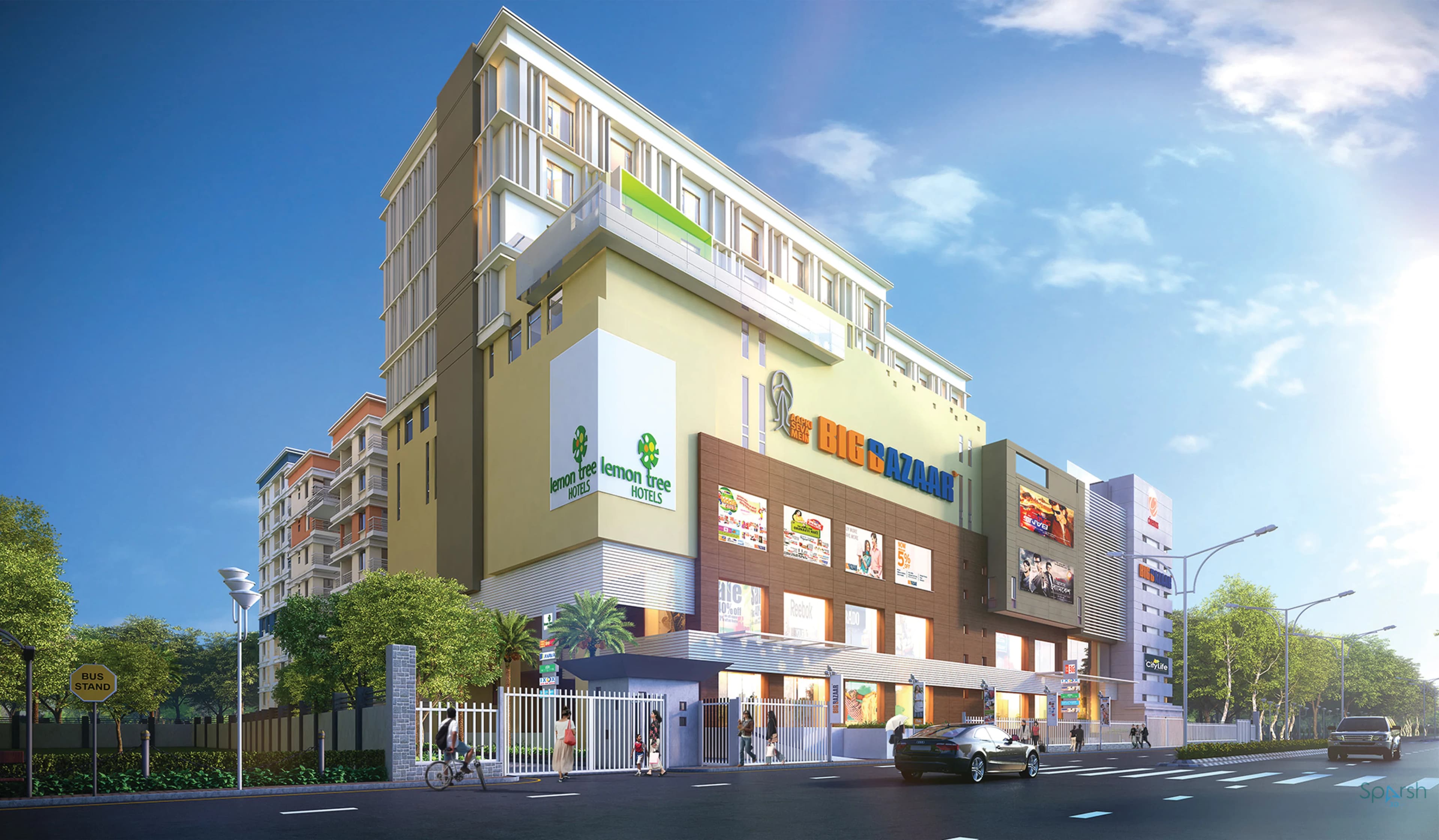 3D visualization of Lemon Tree Hotel by Sparsh 3D Lucknow