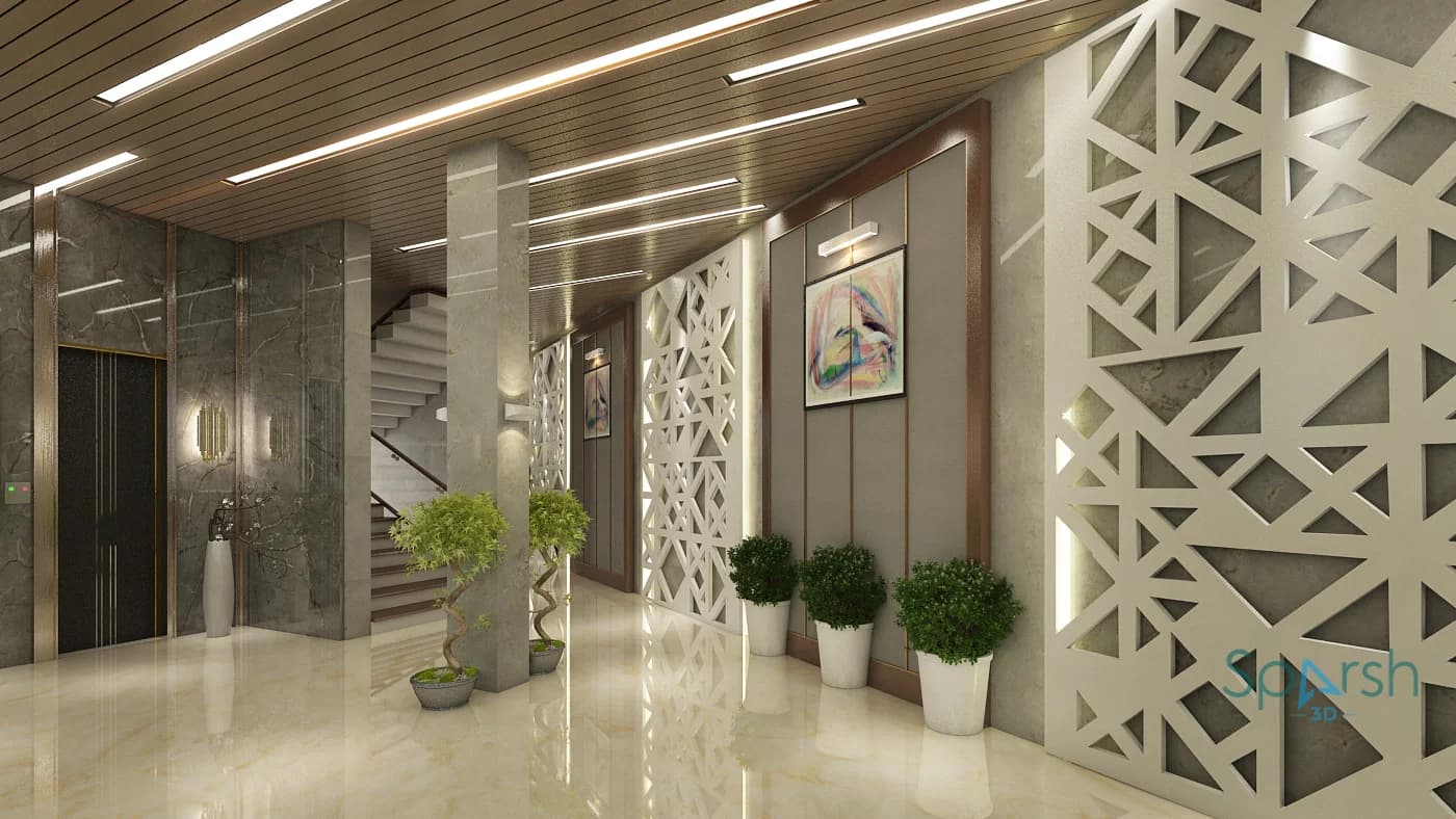 3D visualization of Lift Exit Point by Sparsh 3D Lucknow
