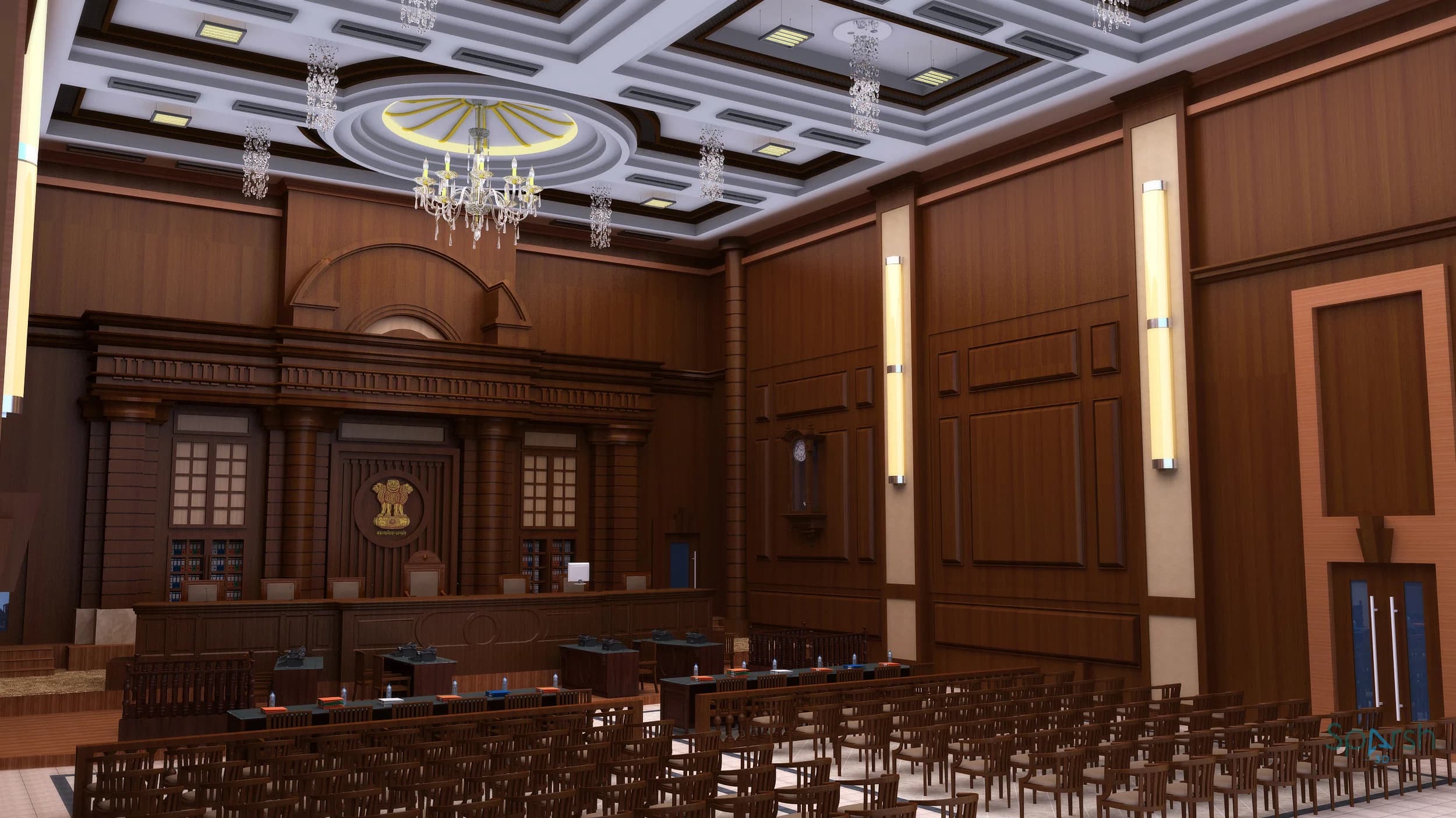 3D visualization of Lucknow High Court by Sparsh 3D Lucknow