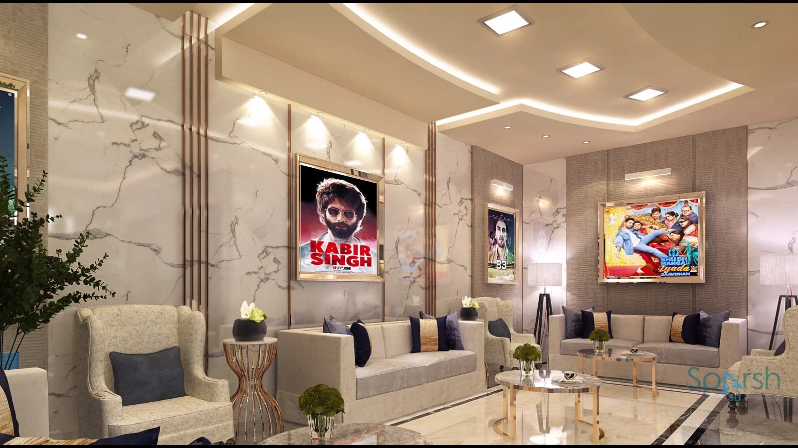 3D visualization of Waiting Area by Sparsh 3D Lucknow