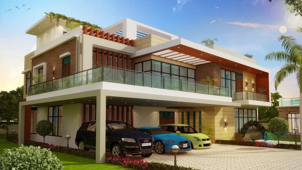 3D visualization of Mathur Ji House by Sparsh 3D Lucknow