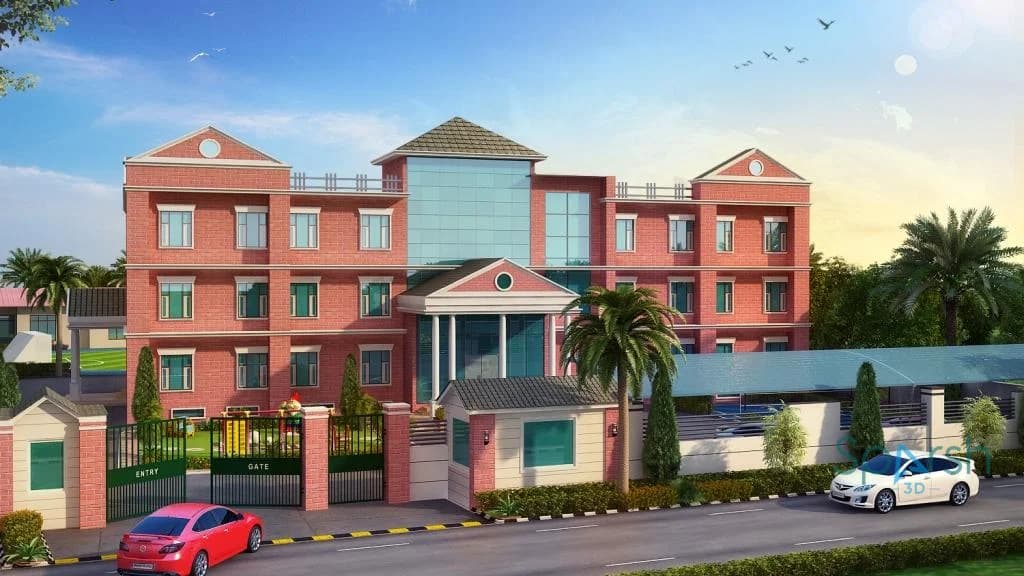 3D visualization of Millenium School by Sparsh 3D Lucknow