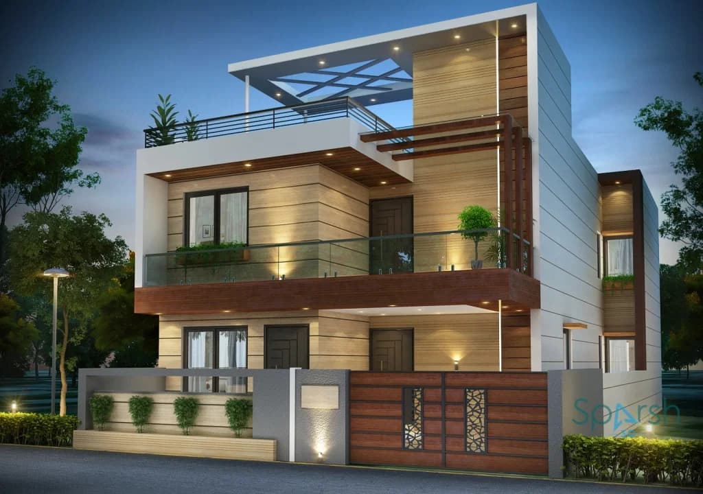 3D visualization of Nirmal Mishra House by Sparsh 3D Lucknow