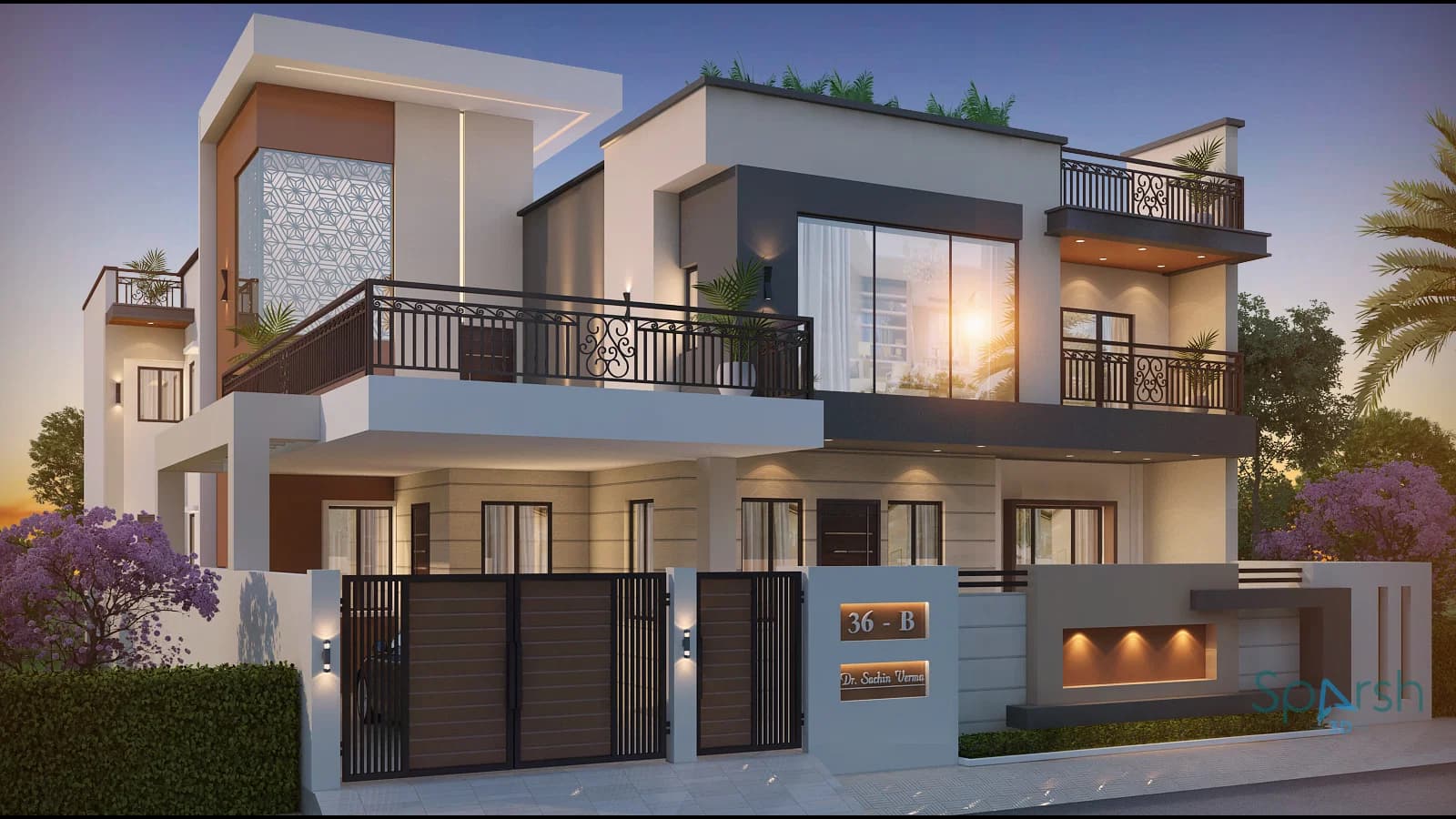 3D visualization of Nirmala Residence by Sparsh 3D Lucknow