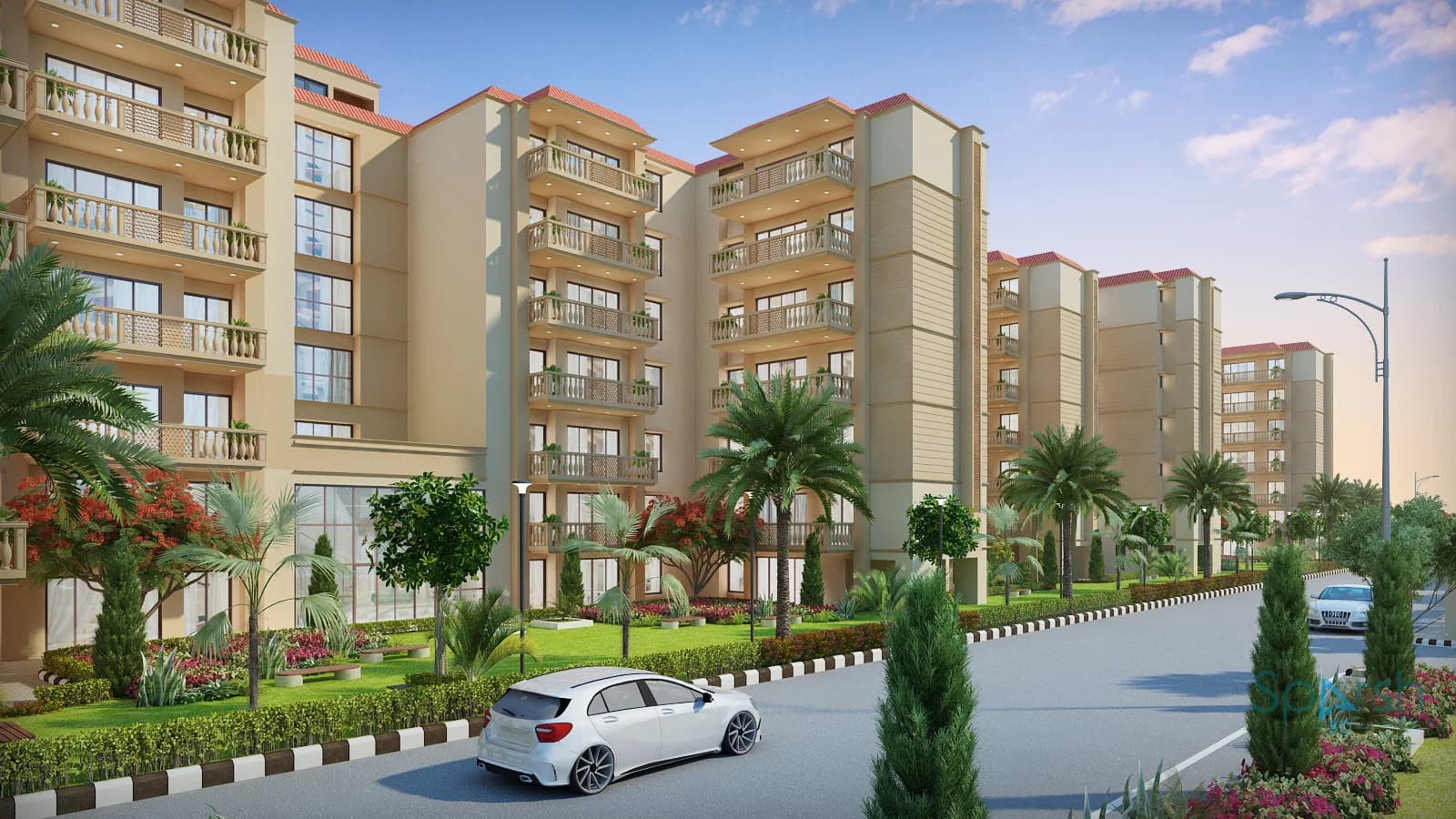 3D visualization of Omega Towers by Sparsh 3D Lucknow