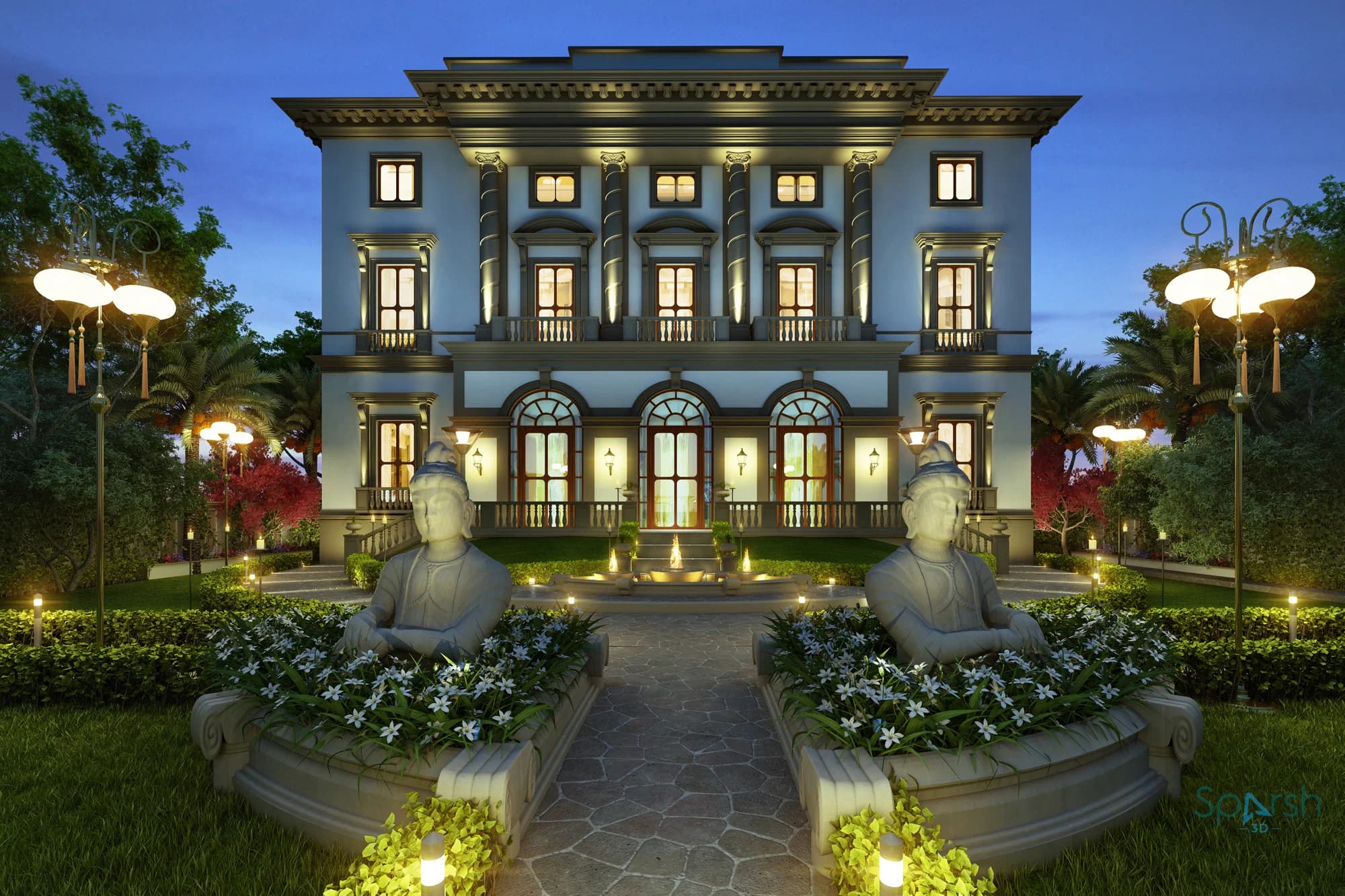 3D visualization of Paradise Resort & Club by Sparsh 3D Lucknow