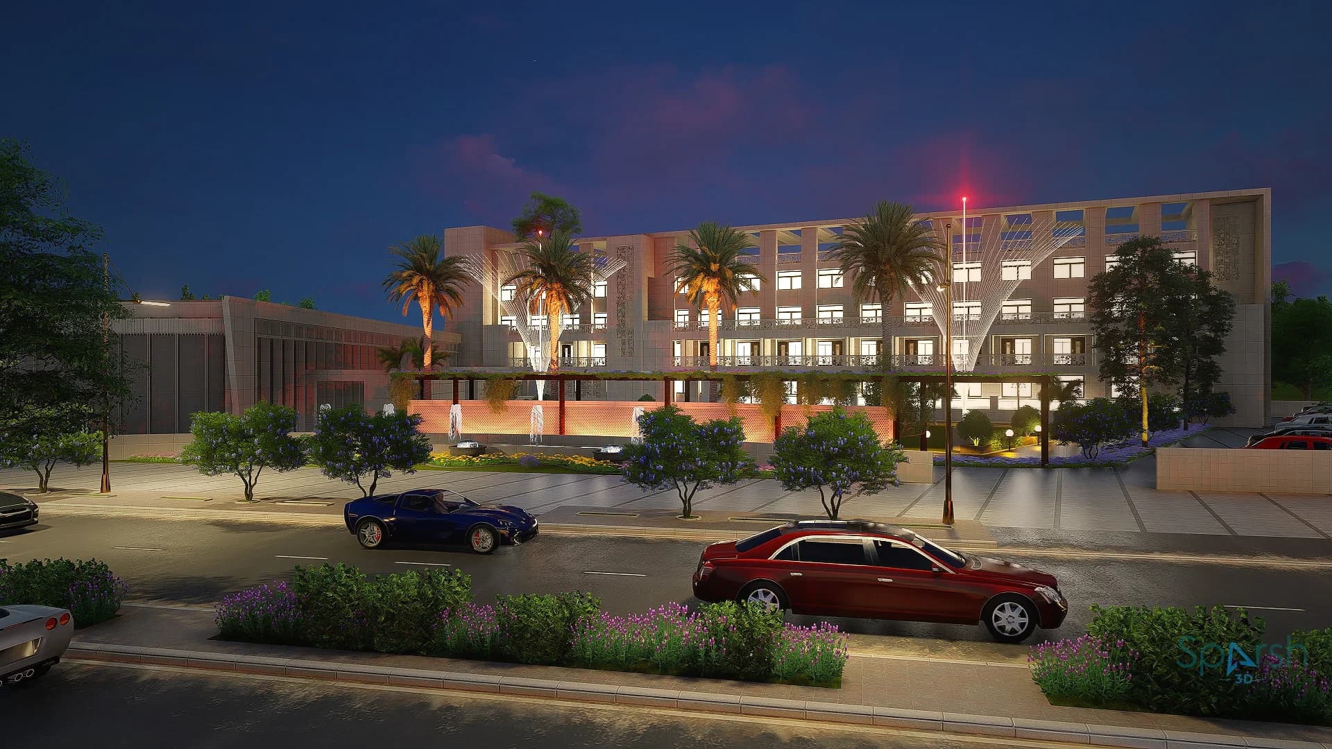 3D visualization of Premia Club by Sparsh 3D Lucknow