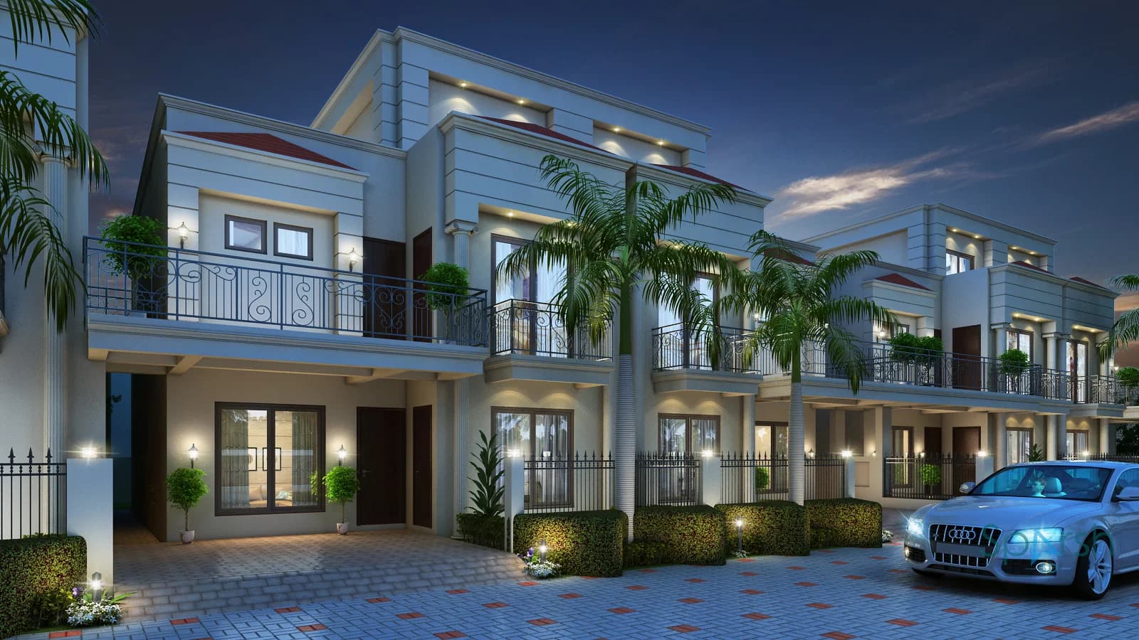 3D visualization of Sapphire Villas by Sparsh 3D Lucknow