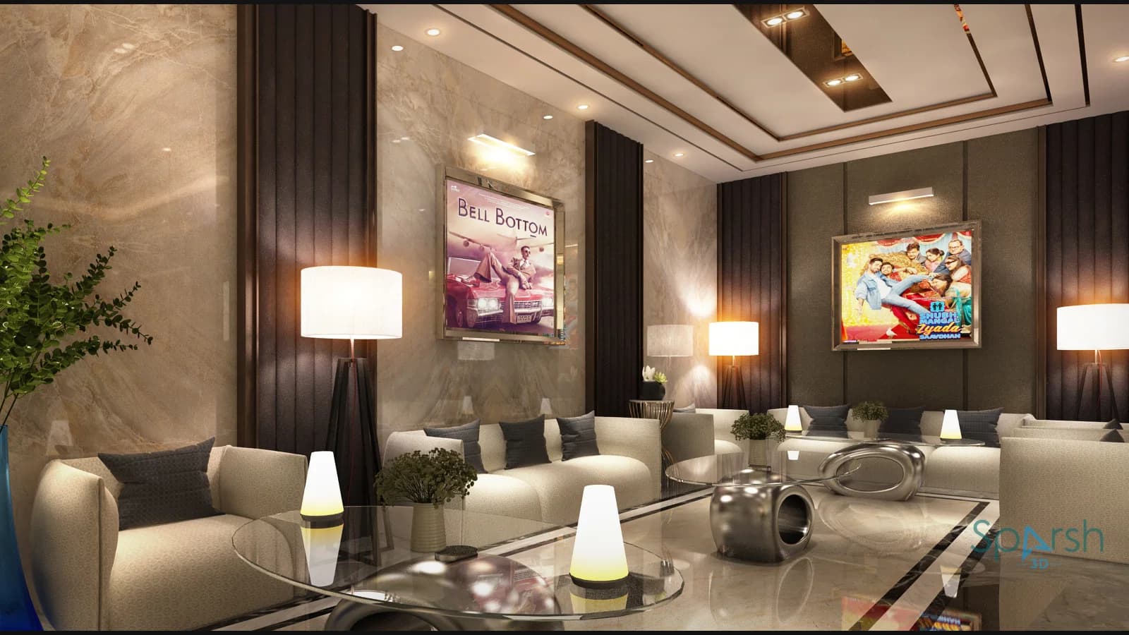3D visualization of Sitting Area by Sparsh 3D Lucknow