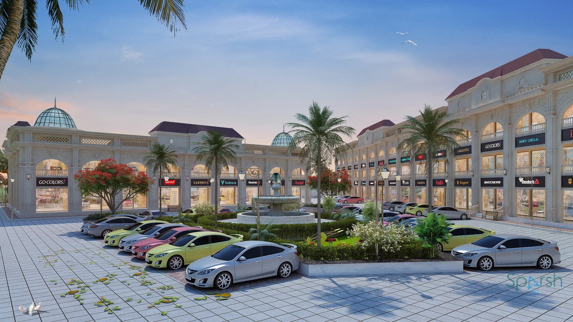 3D visualization of Somsons City Center Ludhiyana by Sparsh 3D Lucknow