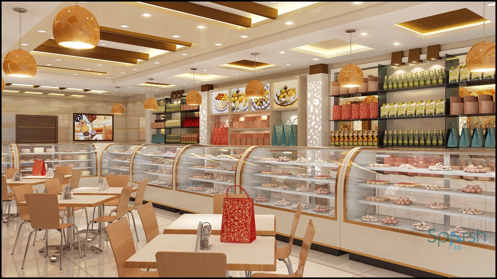 3D visualization of Sweet Showroom by Sparsh 3D Lucknow