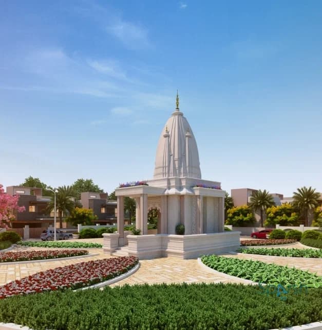 3D visualization of Township Temple by Sparsh 3D Lucknow