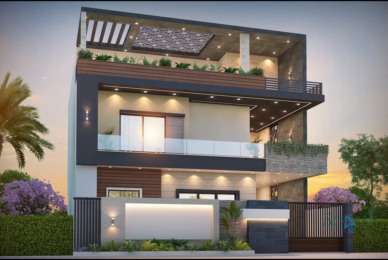 3D visualization of Vibhor Ville by Sparsh 3D Lucknow
