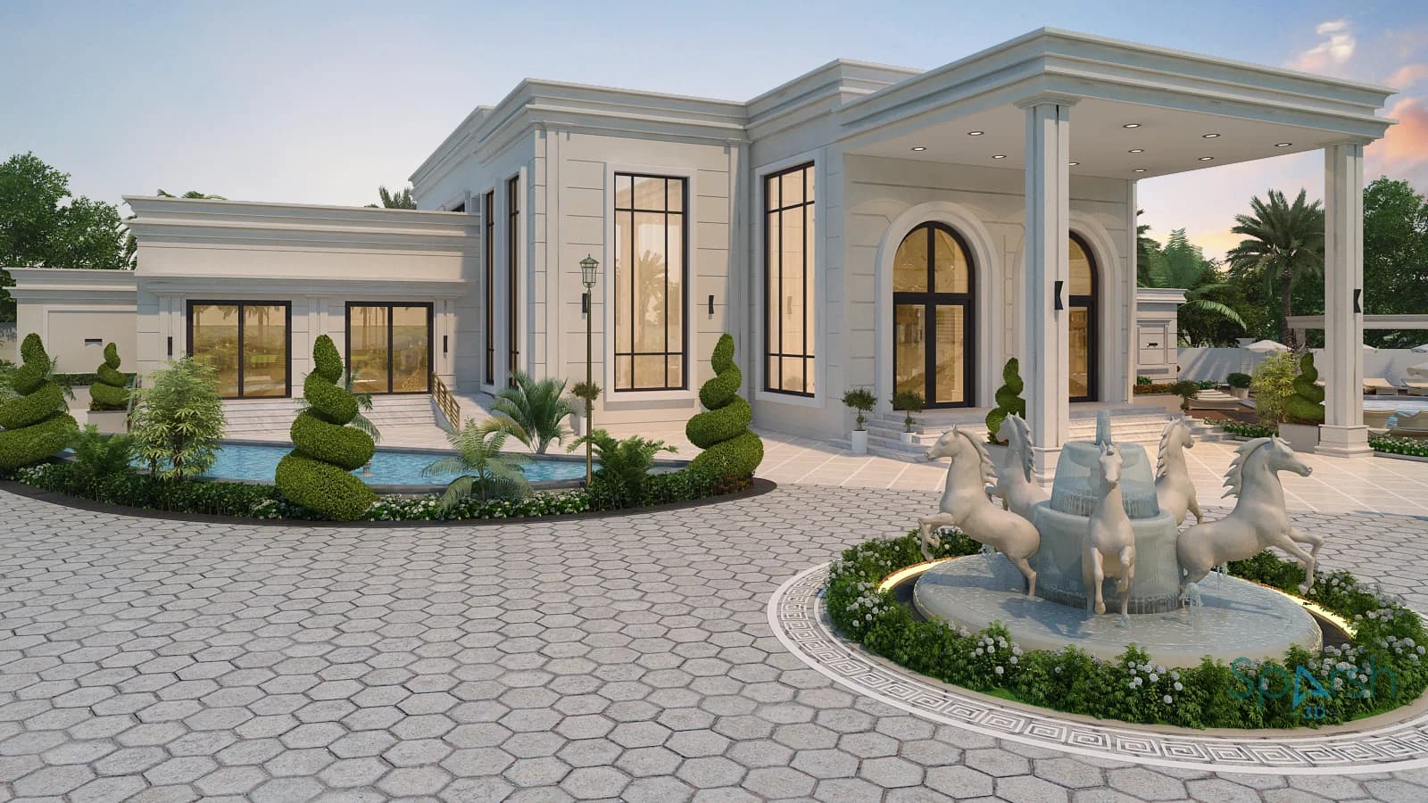 3D visualization of Villagio Club by Sparsh 3D Lucknow