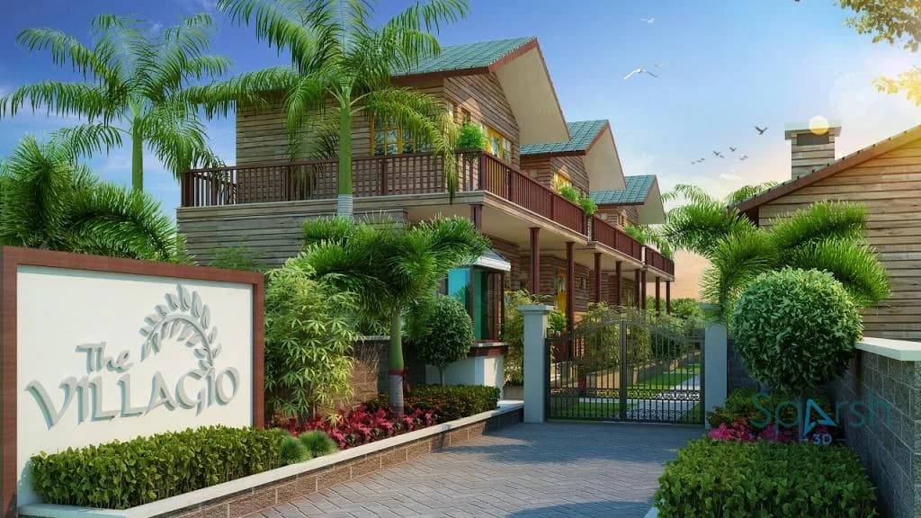3D visualization of Villagio Resort by Sparsh 3D Lucknow