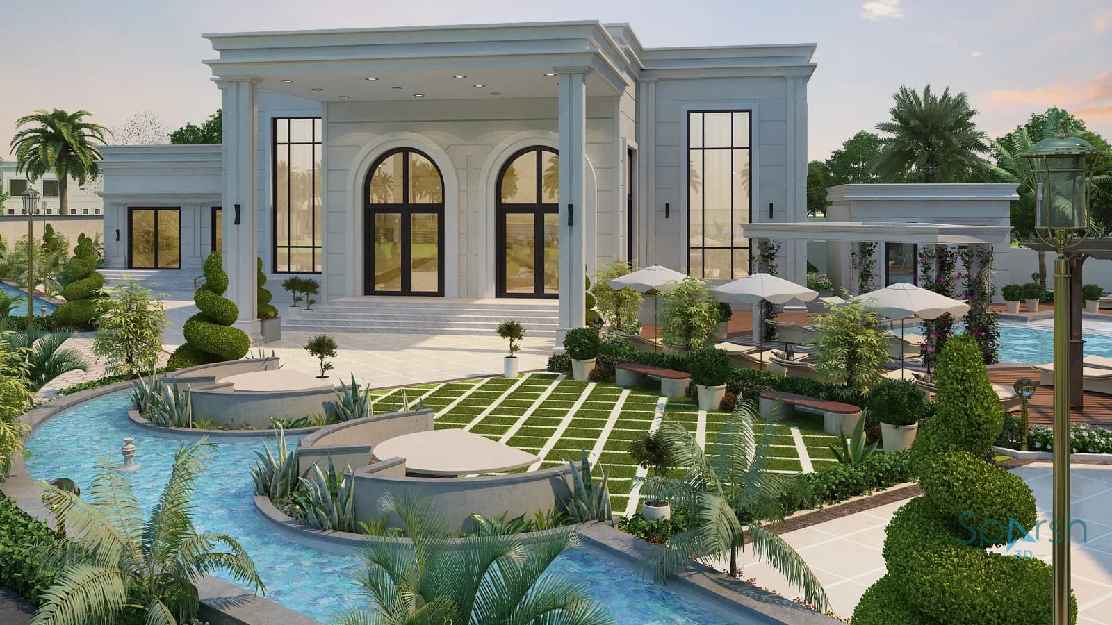 3D visualization of Villagio by Sparsh 3D Lucknow