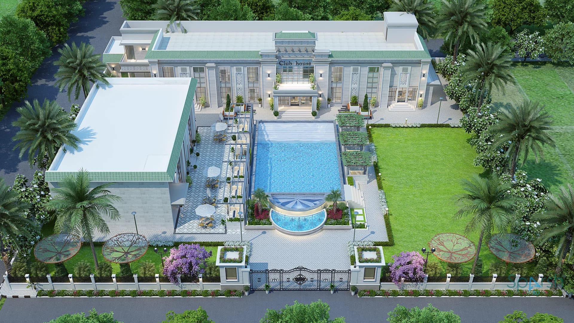 3D visualization of Virk Club by Sparsh 3D Lucknow