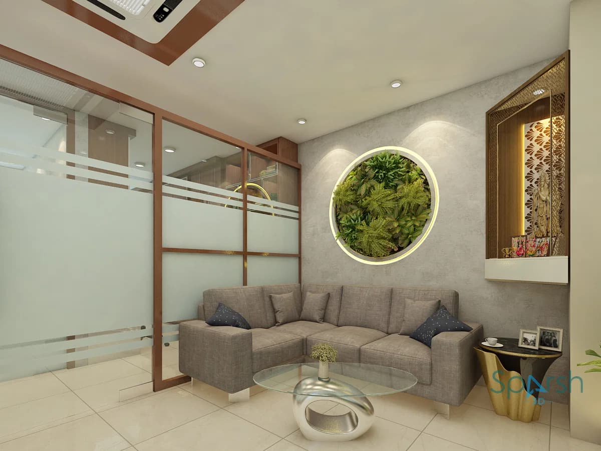 3D visualization of Waiting Lounge by Sparsh 3D Lucknow